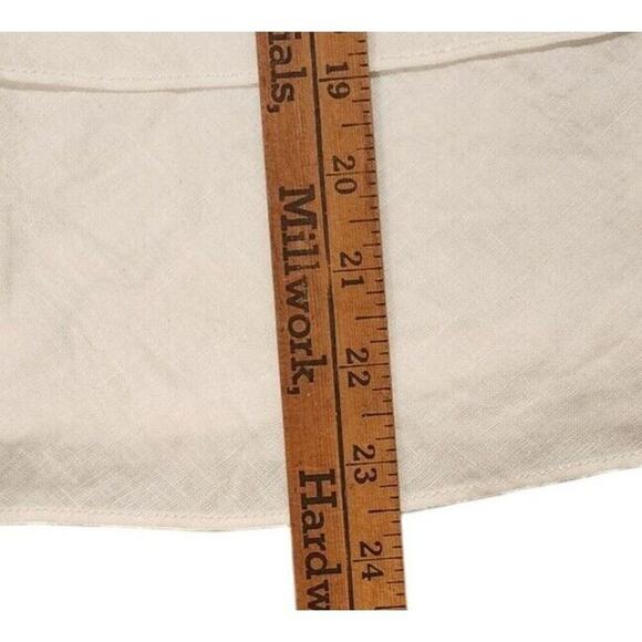 Talbots Women's Petite Size 8P White Layered Mini Linen Skirt - Picture 5 of 7